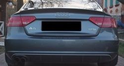 13 999 р. Накладка на задний бампер CT Audi A5 8T дорестайлинг, лифтбэк (2007-2011) (Неокрашенная)  с доставкой в г. Кемерово. Увеличить фотографию 5