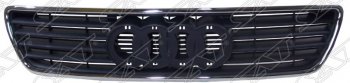 Решетка радиатора SAT (с хромом) Audi A6 С4 седан (1994-1997) (Цвет: черный.)