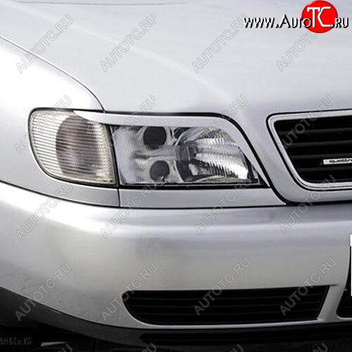 739 р. Реснички передних фар Кураж  Audi A6  C4 (1994-1997) универсал (Неокрашенные)  с доставкой в г. Кемерово