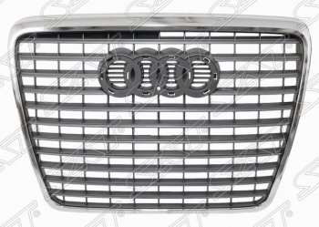 Решетка радиатора SAT (хром) Audi A6  C6 (2008-2010) рестайлинг, седан, рестайлинг, универсал