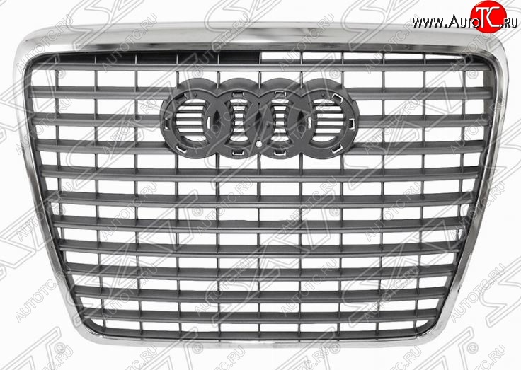 6 449 р. Решетка радиатора SAT (хром)  Audi A6  C6 (2008-2010) рестайлинг, седан, рестайлинг, универсал  с доставкой в г. Кемерово