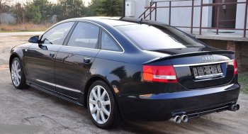 7 049 р. Лип спойлер Racing  Audi A6  C6 (2004-2008) дорестайлинг, седан  с доставкой в г. Кемерово. Увеличить фотографию 1