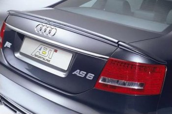 7 049 р. Лип спойлер Racing  Audi A6  C6 (2004-2008) дорестайлинг, седан  с доставкой в г. Кемерово. Увеличить фотографию 2