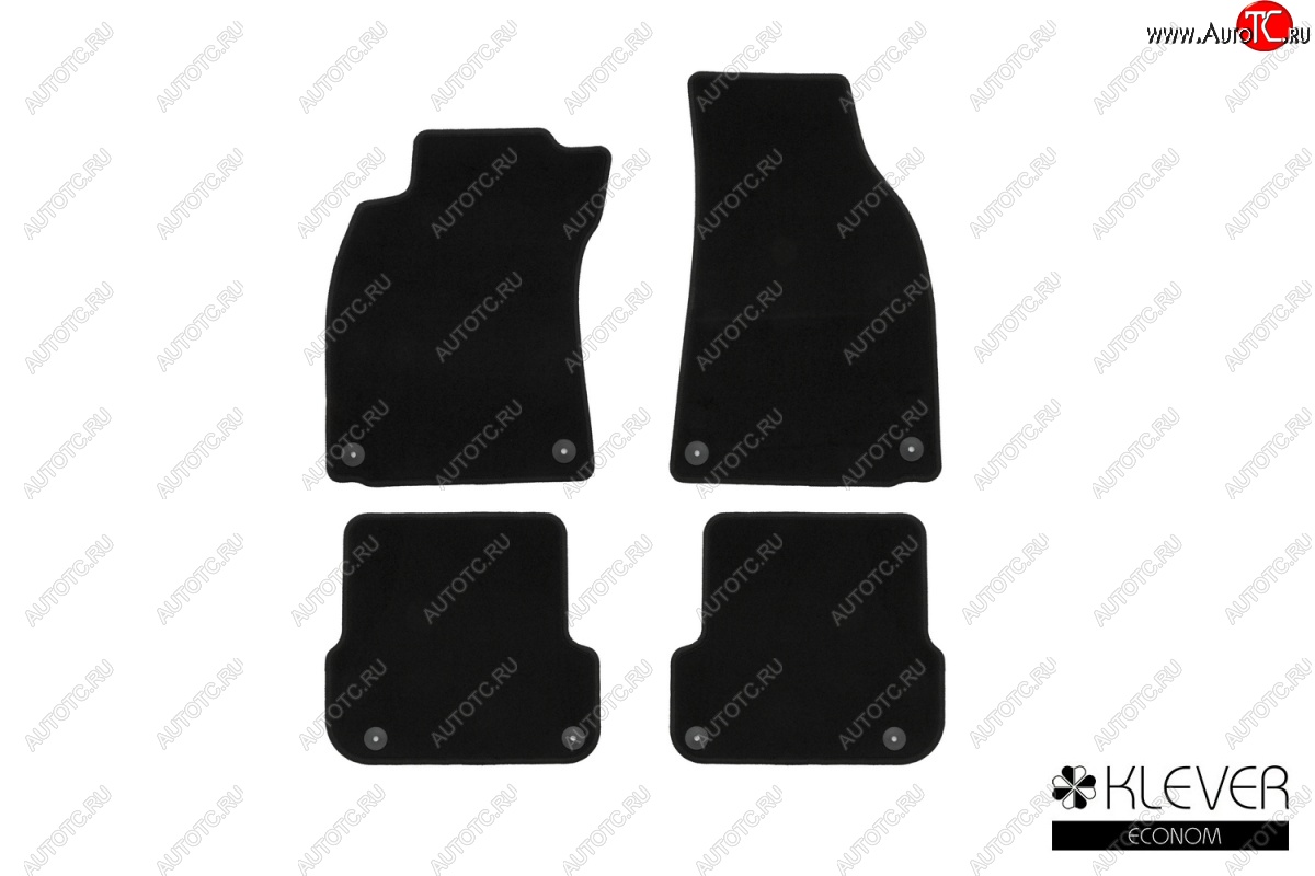 3 399 р. Коврики в салон (текстиль) 4D (АКПП) Klever Econom Audi A6 C6 дорестайлинг, седан (2004-2008)  с доставкой в г. Кемерово