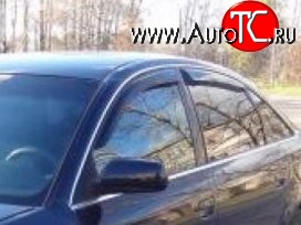 999 р. Комплект дефлекторов окон (ветровиков) 4 шт. Allroad Russtal Audi A6 C5 дорестайлинг, седан (1997-2001)  с доставкой в г. Кемерово