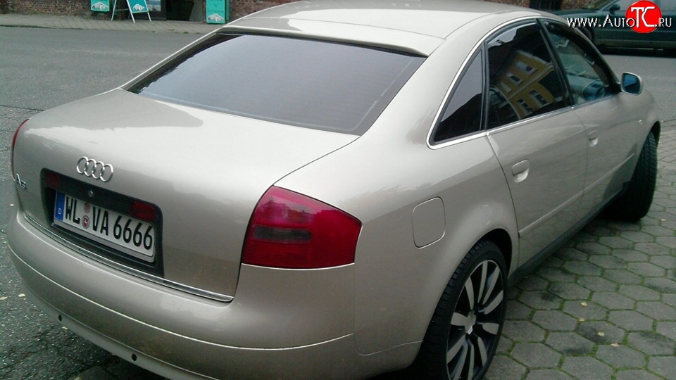 3 299 р. Козырёк на заднее лобовое стекло автомобиля Sport v2  Audi A6  C5 (1997-2001) дорестайлинг, седан (Неокрашенный)  с доставкой в г. Кемерово