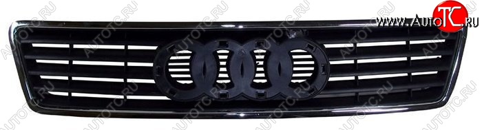 5 749 р. Решетка радиатора SAT (с хромом) Audi A6 C5 дорестайлинг, седан (1997-2001) (Неокрашенная)  с доставкой в г. Кемерово