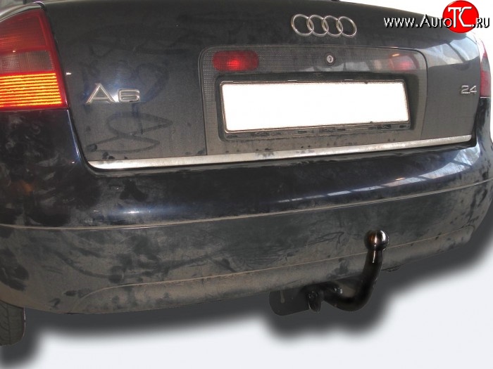 65 399 р. Фаркоп Лидер Плюс Audi A6 C5 дорестайлинг, седан (1997-2001) (Без электропакета)  с доставкой в г. Кемерово