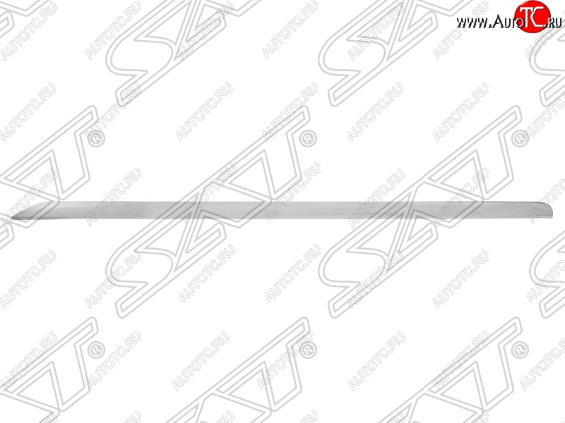 619 р. Молдинг переднего бампера SAT (правый, хром) Audi A6 C6 дорестайлинг, универсал (2004-2008)  с доставкой в г. Кемерово