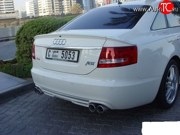 4 499 р. Диффузор заднего бампера ABT  Audi A6  C6 (2004-2008) дорестайлинг, седан  с доставкой в г. Кемерово