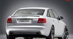 5 499 р. Лип спойлер Caractere Audi A6 C6 дорестайлинг, седан (2004-2008)  с доставкой в г. Кемерово. Увеличить фотографию 1