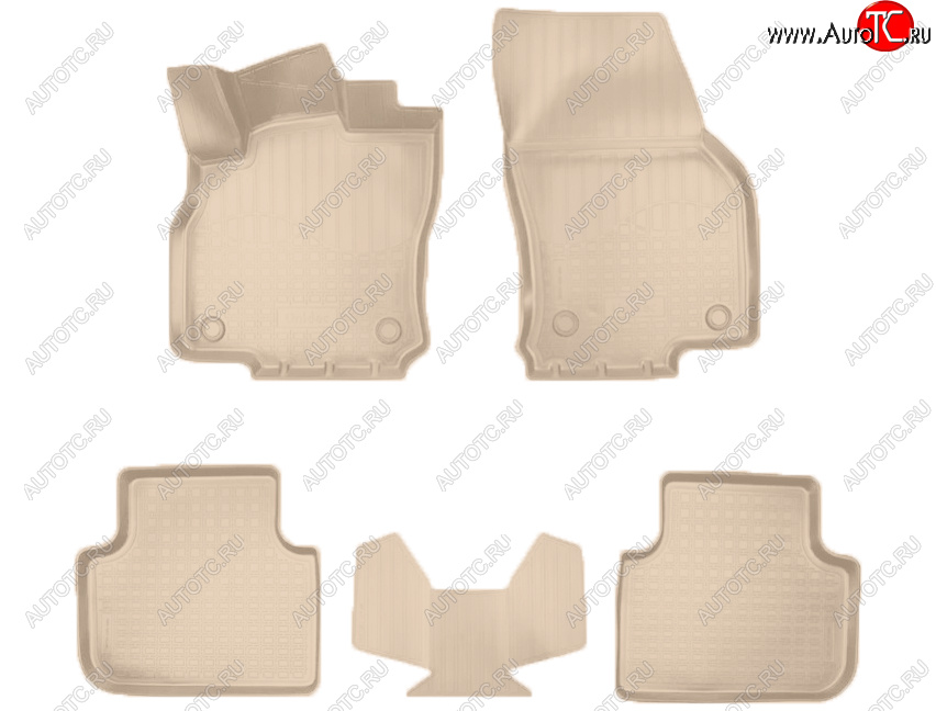 3 149 р. Коврики салона Norplast  Audi Q3  F3 (2018-2022) (Цвет: бежевый)  с доставкой в г. Кемерово