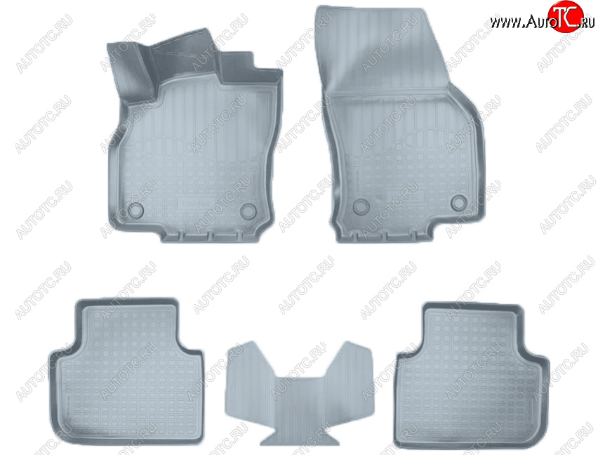 3 149 р. Коврики салона Norplast  Audi Q3  F3 (2018-2022) (Цвет: серый)  с доставкой в г. Кемерово