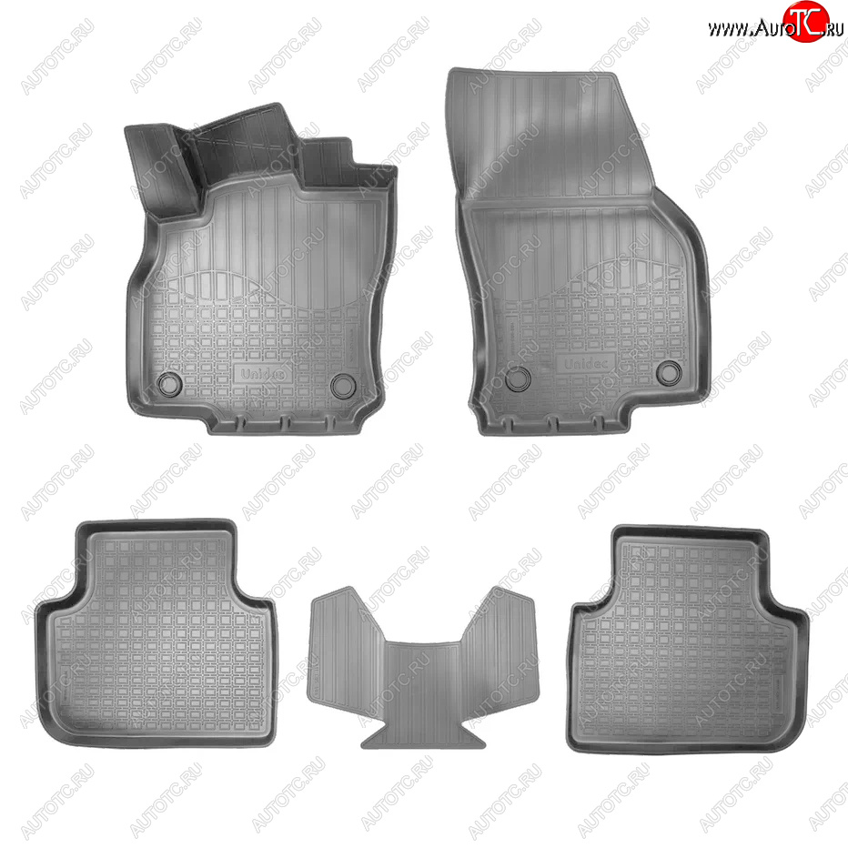 3 799 р. Коврики салона Norplast Unidec  Audi Q3  F3 (2018-2022) (Серый)  с доставкой в г. Кемерово