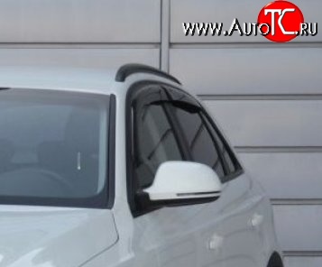 999 р. Комплект дефлекторов окон (ветровиков) 4 шт. Russtal Audi Q3 8U дорестайлинг (2011-2015)  с доставкой в г. Кемерово