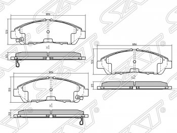 5 799 р. Передние тормозные колодки Brembo Audi Q3 8U дорестайлинг (2011-2015)  с доставкой в г. Кемерово. Увеличить фотографию 2