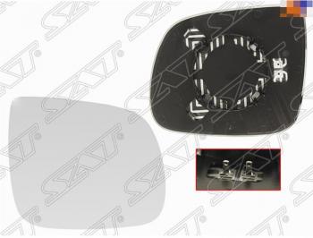 Правое полотно зеркала SAT (сферическое с обогревом) Audi Q5 8R дорестайлинг (2008-2012)