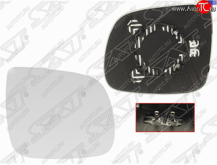 769 р. Правое полотно зеркала SAT (сферическое с обогревом) Audi Q5 8R дорестайлинг (2008-2012)  с доставкой в г. Кемерово