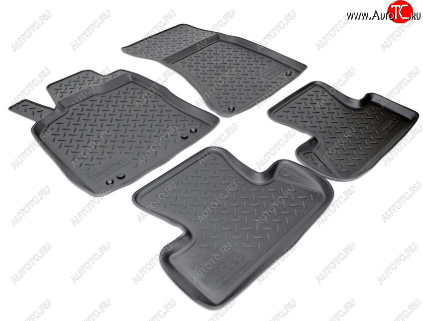3 199 р. Комплект ковриков в салон Norplast Unidec Audi Q5 8R дорестайлинг (2008-2012) (Цвет: черный)  с доставкой в г. Кемерово