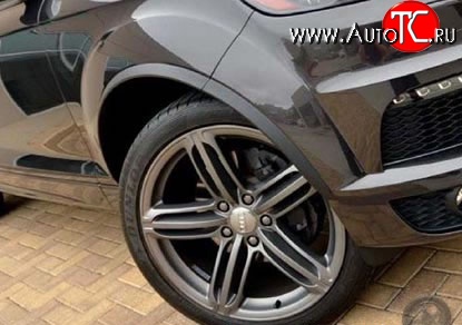 17 299 р. Накладки на колёсные арки Slim Arch Audi Q7 4L дорестайлинг (2005-2009) (Неокрашенные)  с доставкой в г. Кемерово