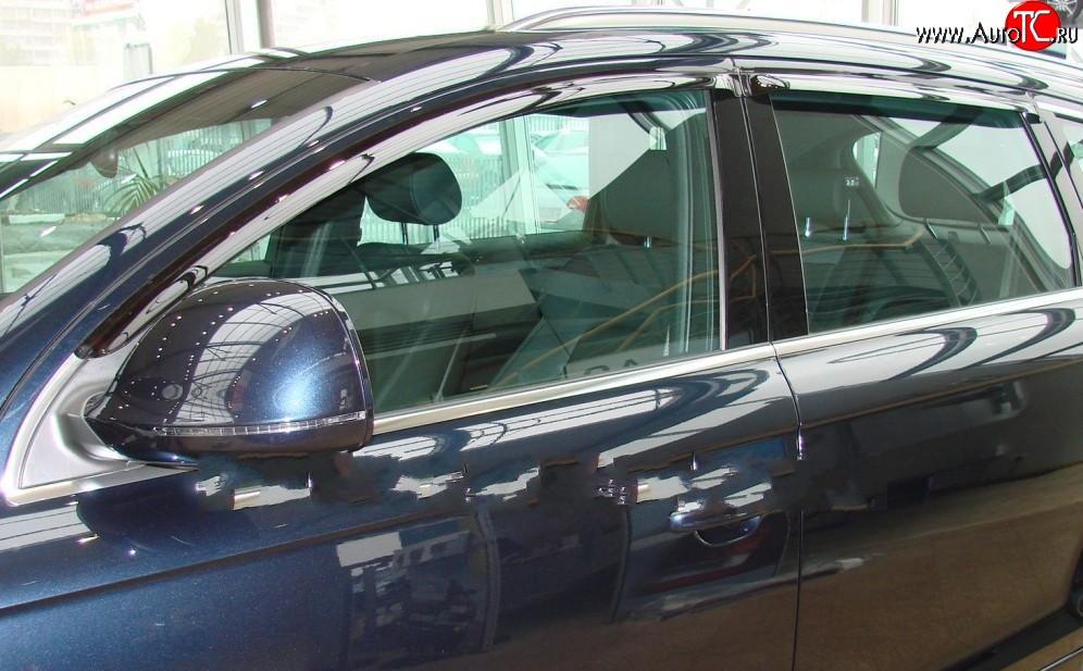 999 р. Комплект дефлекторов окон (ветровиков) 4 шт. Russtal Audi Q7 4L дорестайлинг (2005-2009)  с доставкой в г. Кемерово
