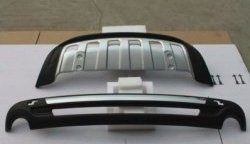 32 399 р. Накладка на задний бампер (рестайлинг) CT v2 Audi Q7 4L дорестайлинг (2005-2009) (Неокрашенная)  с доставкой в г. Кемерово. Увеличить фотографию 2