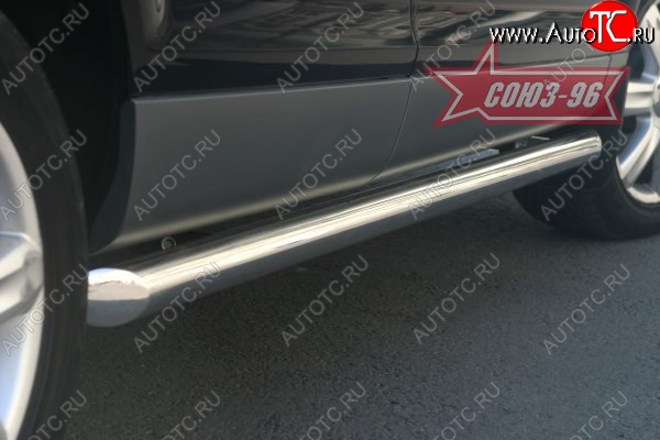 30 419 р. Защита порогов Souz-96 (d76) Audi Q7 4L дорестайлинг (2005-2009)  с доставкой в г. Кемерово