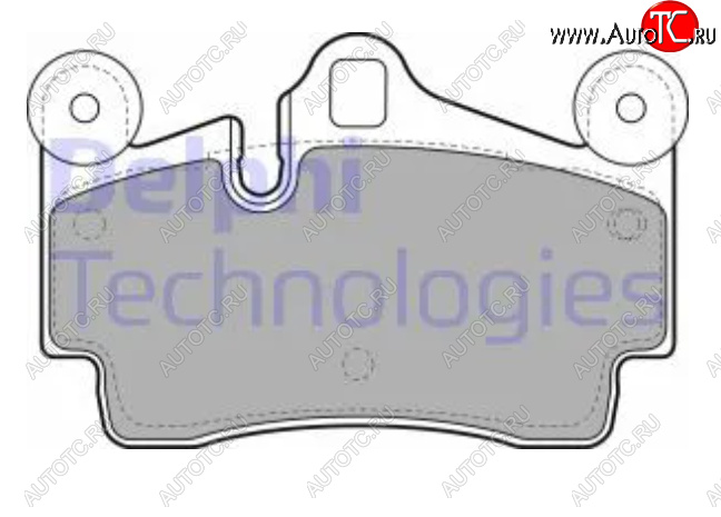 4 099 р. Комплект тормозных колодок (дисковые тормоза) DELPHI Porsche Cayenne 955 (2002-2006)  с доставкой в г. Кемерово