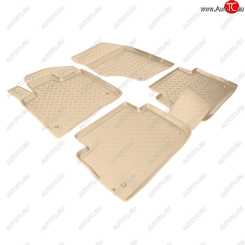 3 599 р. Коврики салона Norplast Unidec  Audi Q7  4L (2005-2009) дорестайлинг (Цвет: бежевый)  с доставкой в г. Кемерово