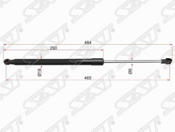 599 р. Упор крышки багажника SAT  BMW 1 серия ( F21,  F20) (2011-2020) хэтчбэк 3 дв. дорестайлинг, хэтчбэк 5 дв. дорестайлинг, хэтчбэк 3 дв. 1-ый рестайлинг, хэтчбэк 3 дв. 2-ой рестайлинг, хэтчбэк 5 дв. 2-ой рестайлинг  с доставкой в г. Кемерово. Увеличить фотографию 1