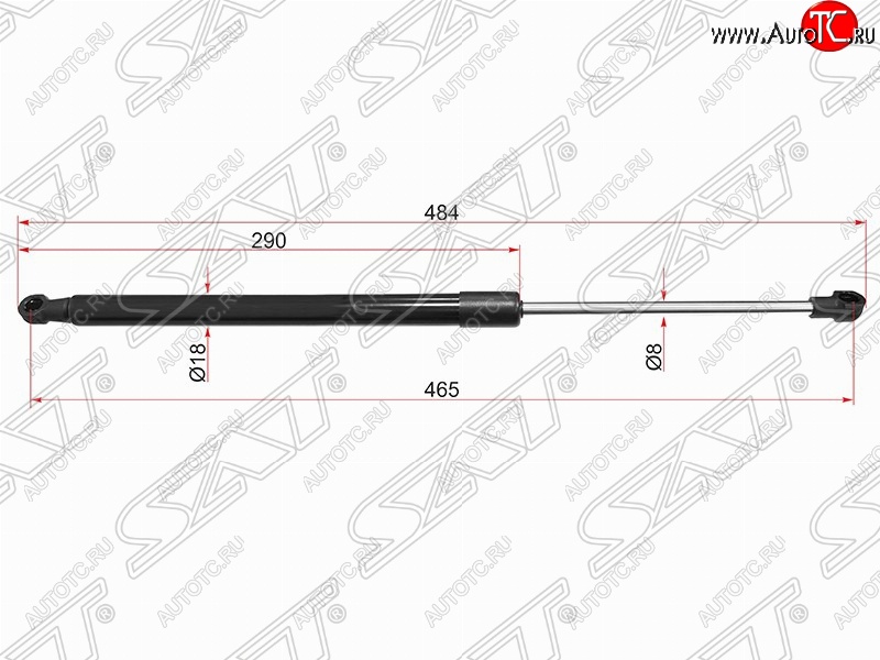 599 р. Упор крышки багажника SAT  BMW 1 серия ( F21,  F20) (2011-2020) хэтчбэк 3 дв. дорестайлинг, хэтчбэк 5 дв. дорестайлинг, хэтчбэк 3 дв. 1-ый рестайлинг, хэтчбэк 3 дв. 2-ой рестайлинг, хэтчбэк 5 дв. 2-ой рестайлинг  с доставкой в г. Кемерово