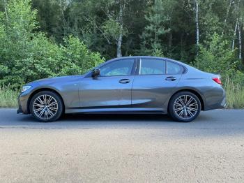 11 499 р. Пластиковые накладки M порогов  BMW 3 серия  G20 (2018-2022) седан (цвет: черный глянец)  с доставкой в г. Кемерово. Увеличить фотографию 11