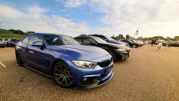 14 499 р. Сплиттер переднего бампера М-Perfomance  BMW 4 серия ( F32,  F36) (2013-2020) купе дорестайлинг, лифтбэк дорестайлинг, купе рестайлинг, лифтбэк рестайлинг (цвет: черный матовый)  с доставкой в г. Кемерово. Увеличить фотографию 2