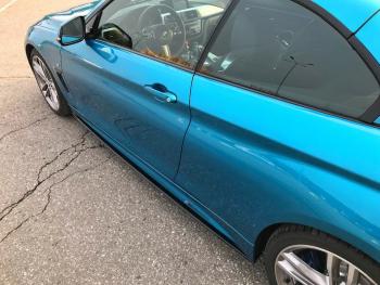 9 999 р. Пластиковые накладки под пороги М-Perfomance  BMW 4 серия  F32 (2013-2020) купе дорестайлинг, купе рестайлинг (цвет: черный матовый)  с доставкой в г. Кемерово. Увеличить фотографию 7
