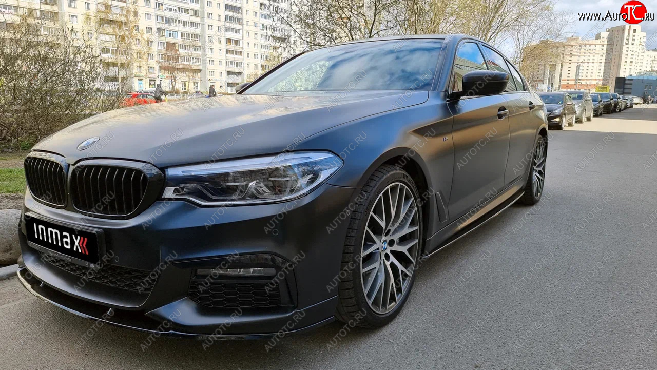13 499 р. Сплиттер переднего бампера M-Performance BMW 5 серия G30 дорестайлинг, седан (2016-2020) (Неокрашенный)  с доставкой в г. Кемерово