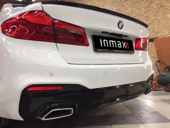 7 999 р. Спойлер багажника M-Performance  BMW 5 серия  G30 (2016-2020) дорестайлинг, седан (черный глянцевый)  с доставкой в г. Кемерово. Увеличить фотографию 2