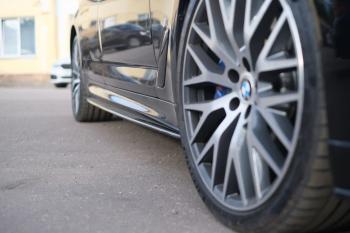 10 999 р. Пластиковые накладки M-порогов  BMW 5 серия  G30 (2016-2020) дорестайлинг, седан  с доставкой в г. Кемерово. Увеличить фотографию 8