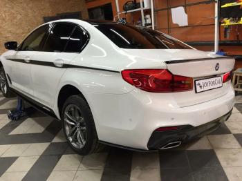10 999 р. Пластиковые накладки M-порогов  BMW 5 серия  G30 (2016-2020) дорестайлинг, седан  с доставкой в г. Кемерово. Увеличить фотографию 9