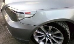 1 249 р. Реснички на фары CT BMW 5 серия E60 седан дорестайлинг (2003-2007) (Неокрашенные)  с доставкой в г. Кемерово. Увеличить фотографию 3