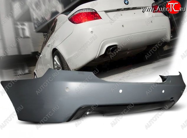 36 949 р. Задний бампер (E60) M-pakiet BMW 5 серия E60 седан дорестайлинг (2003-2007) (Неокрашенный)  с доставкой в г. Кемерово