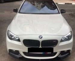 10 849 р. Накладка на передний бампер M-Performance BMW 5 серия F10 рестайлинг, седан (2013-2017) (Неокрашенная)  с доставкой в г. Кемерово. Увеличить фотографию 3