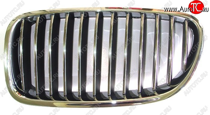 1 799 р. Левая решетка радиатора SAT (хром) BMW 5 серия F11 дорестайлинг, универсал (2009-2013) (Неокрашенная)  с доставкой в г. Кемерово