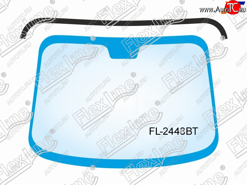 729 р. Молдинг лобового стекла FlexLine  BMW 5 серия ( E60,  E61) (2003-2010) седан дорестайлинг, универсал дорестайлинг, седан рестайлинг, универсал рестайлинг  с доставкой в г. Кемерово