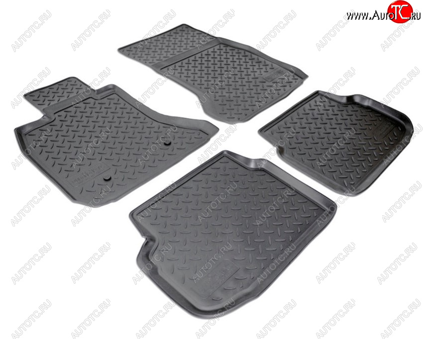 3 399 р. Комплект ковриков в салон Norplast Unidec BMW 7 серия F01-F04 седан (2008-2015) (Цвет: черный)  с доставкой в г. Кемерово