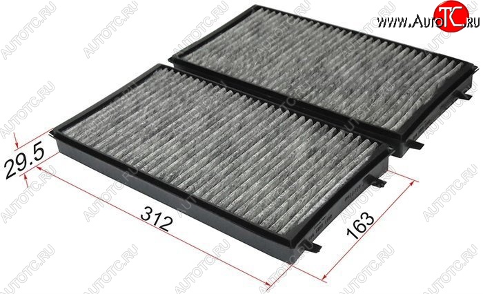 829 р. Фильтр салона SAT (угольный, комплект)  BMW 7 серия  E65,E66, E67, E68 (2001-2008) дорестайлинг, седан, рестайлинг, седан  с доставкой в г. Кемерово