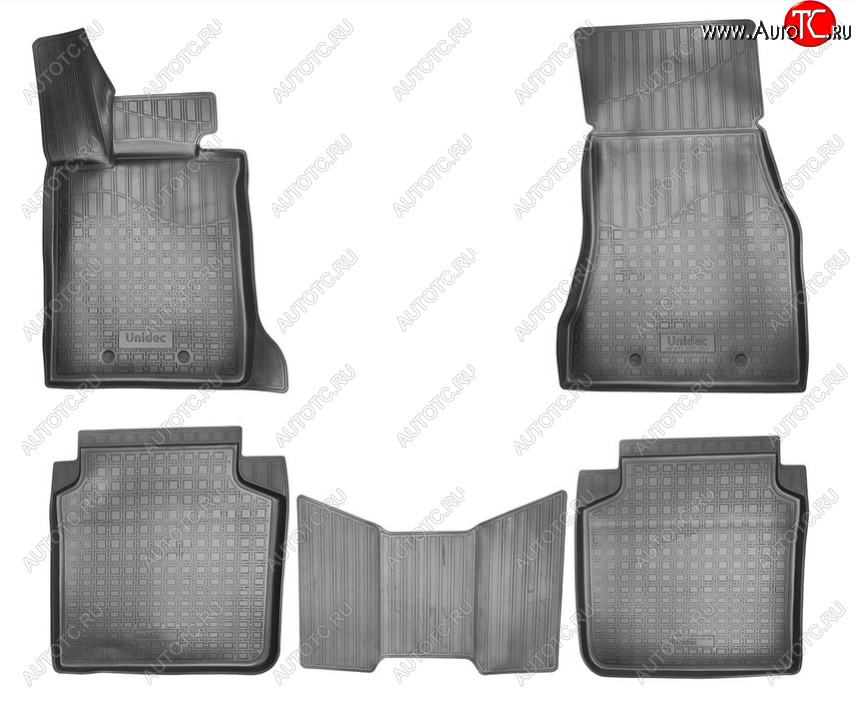 3 399 р. Комплект ковриков в салон Norplast Unidec (Long) BMW 7 серия G11-G12 дорестайлинг,седан (2015-2019) (Цвет: черный)  с доставкой в г. Кемерово