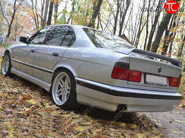 4 499 р. Накладка на задний бампер Schnitzer BMW 5 серия E34 седан дорестайлинг (1988-1994)  с доставкой в г. Кемерово