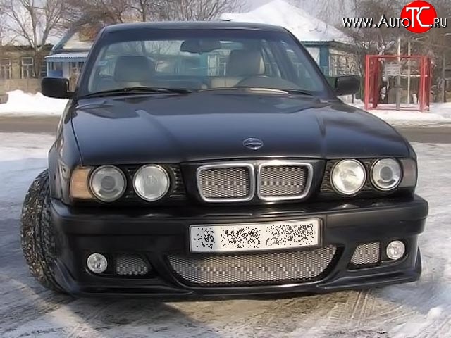 6 899 р. Передний бампер RIEGER BMW 5 серия E34 седан дорестайлинг (1988-1994) (Неокрашенный)  с доставкой в г. Кемерово