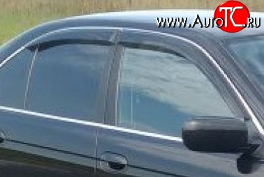 999 р. Комплект дефлекторов окон (ветровиков) 4 шт. Touring Russtal BMW 3 серия E36 седан (1990-2000)  с доставкой в г. Кемерово