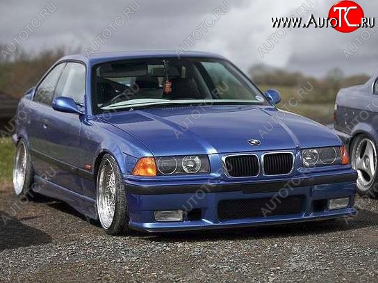 10 849 р. Передний бампер M-pakiet BMW 3 серия E36 седан (1990-2000) (Неокрашенный)  с доставкой в г. Кемерово